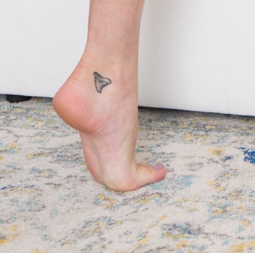 Tattoo on left foot